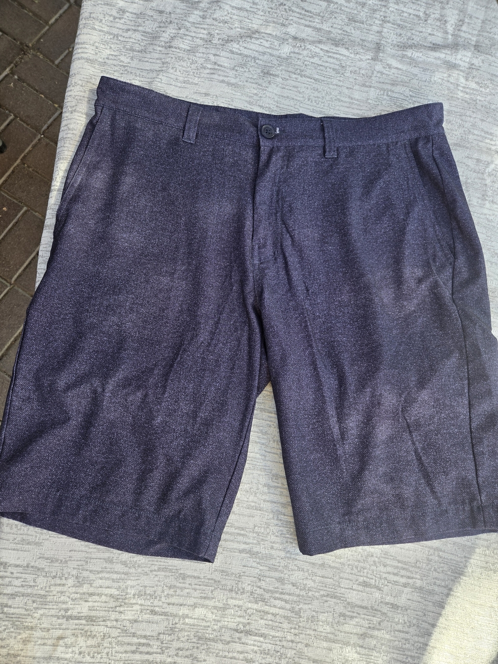 Men's Dark Navy Dress Shorts - Classic Tailored Fit